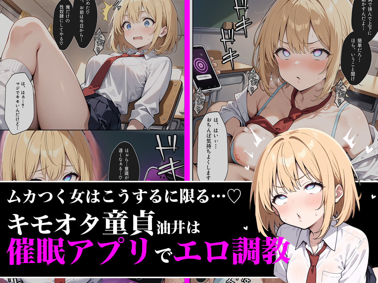 催○アプリでド変態にされる金髪ギャルの話