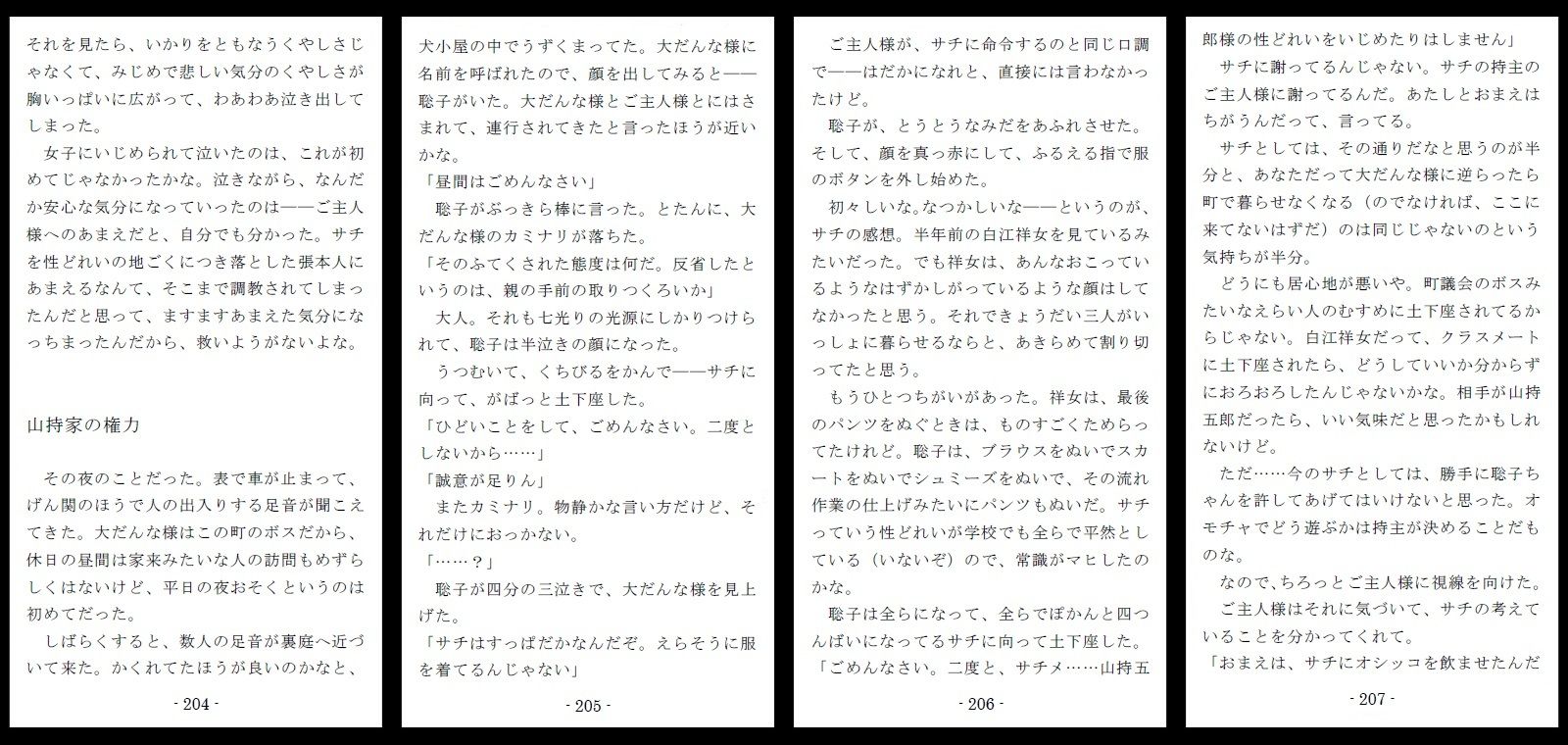 ピアスと首輪は服従のちかい