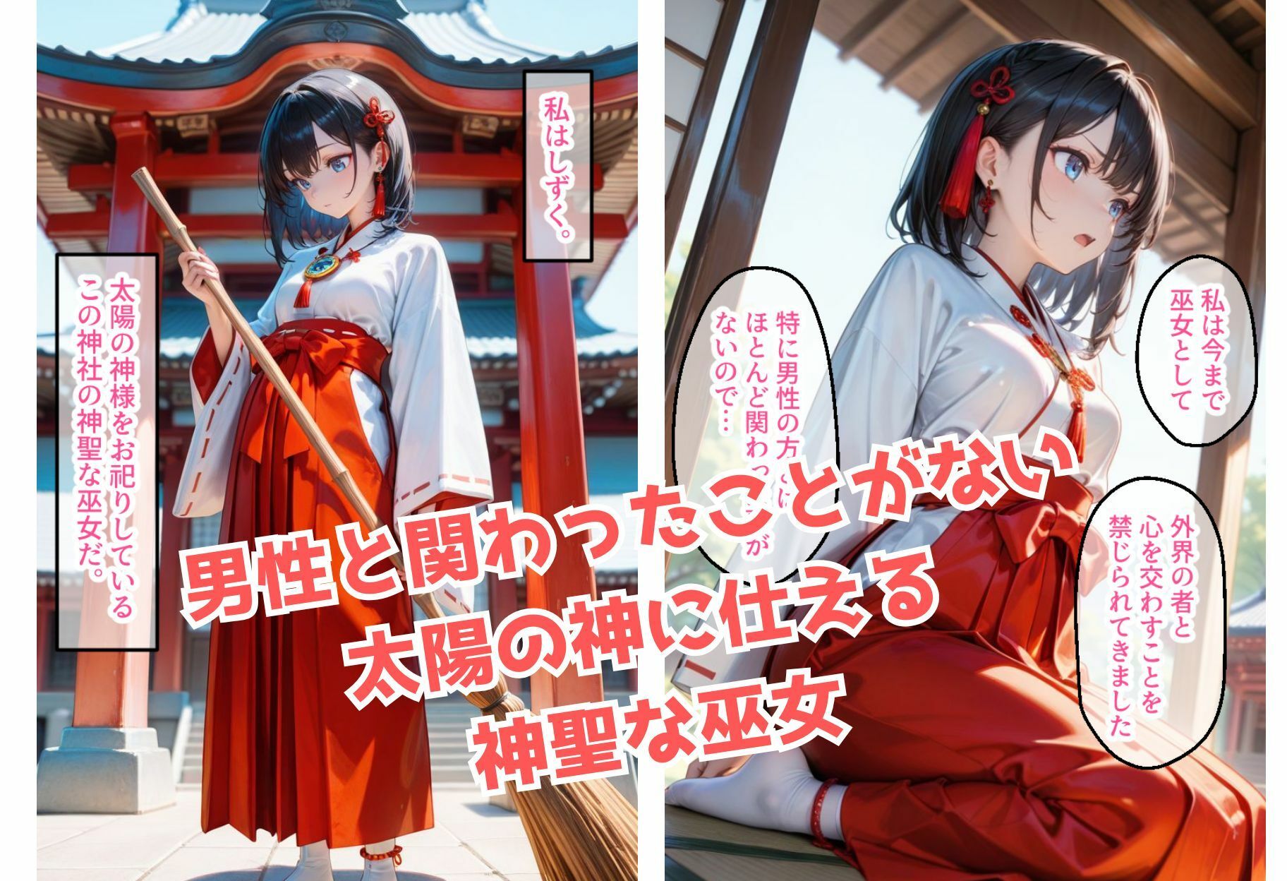 神聖な巫女がチン棒に服従した件【全Pセリフ有】
