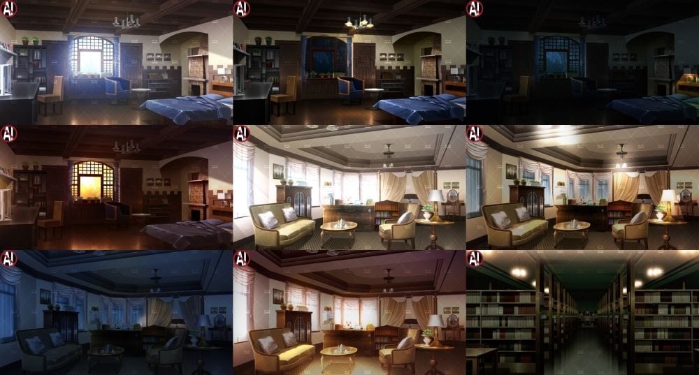 みにくる背景CG分割素材集『お屋敷編』part04B