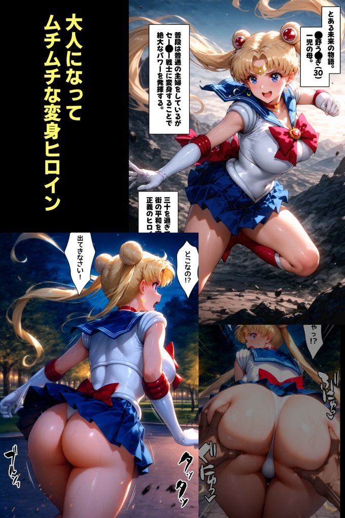 大人の変身ヒロイン催●敗北妊娠END・セーラー服の戦士出産地獄