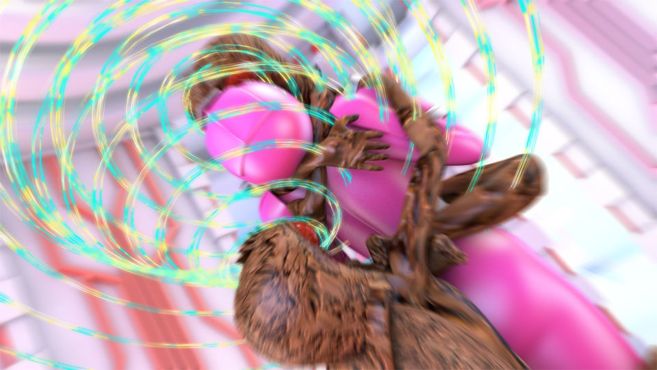 戦隊マスク全裸凌●・催淫怪人サイミンミンゼミー