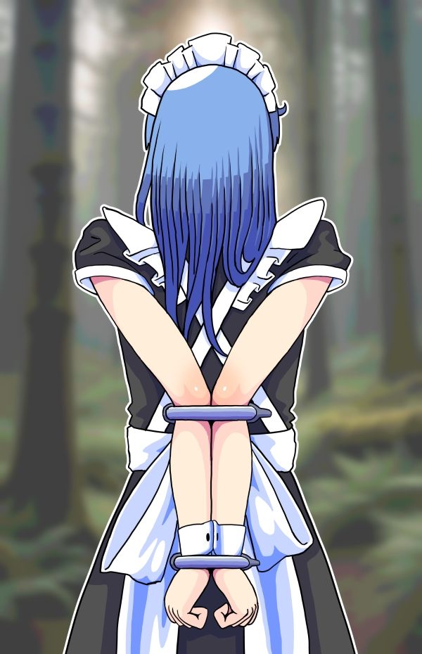 メイドさんが組織に誘拐される(おまけ拘束イラスト差分)