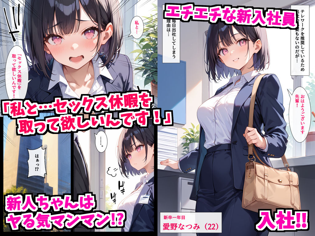 SEX休暇を取得してヤリまくった結果〜処女を卒業したい新人ちゃん編〜