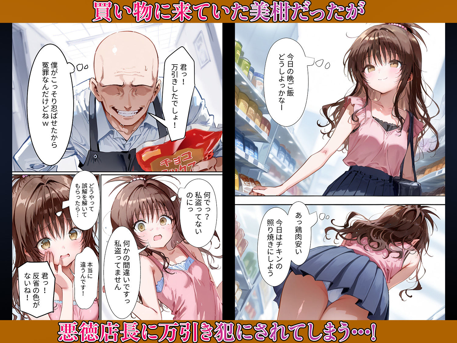 裏ビデオ 美柑編 万引き疑惑をかけられ身体で許してもらいました