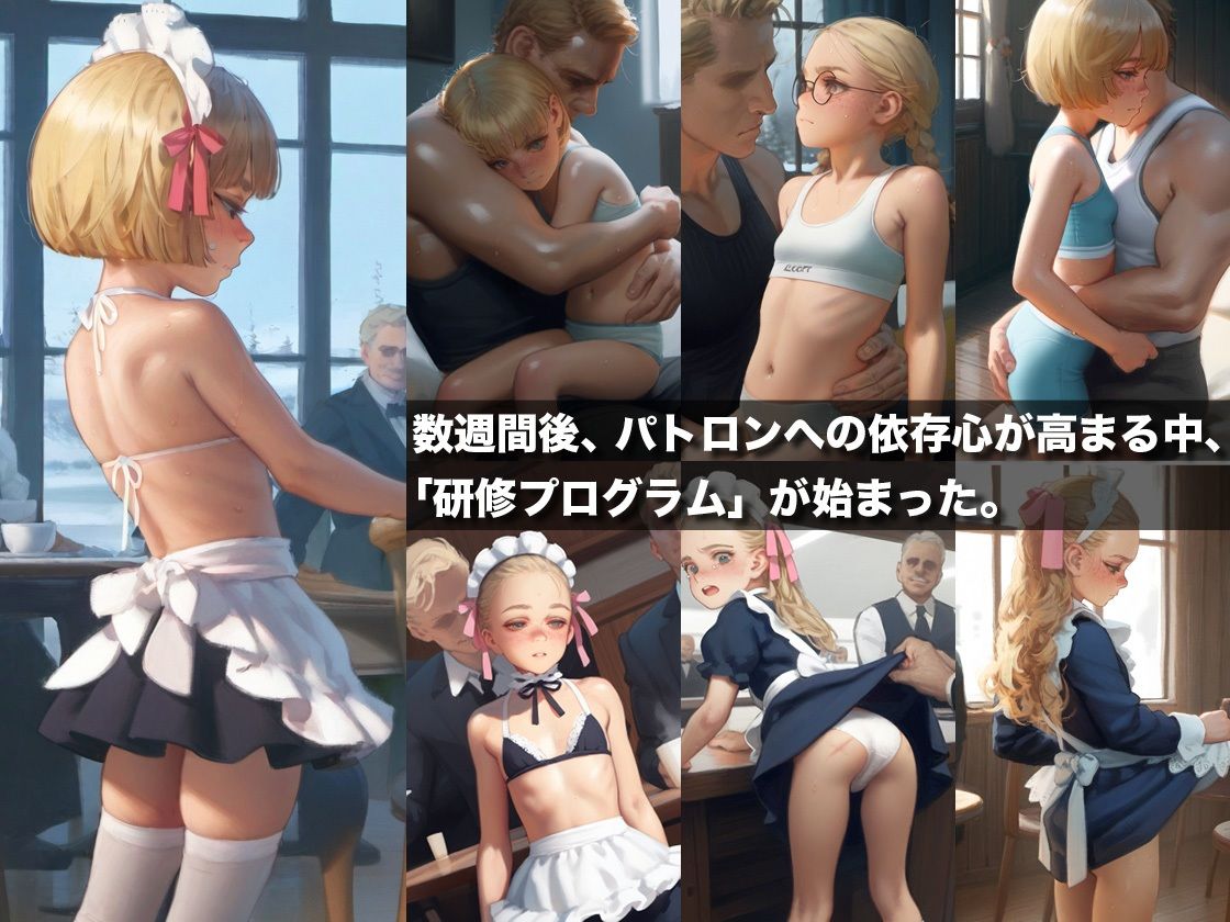 金髪美少女たちが生まれて始めて体験する羞恥と快楽の日々 - 雪に閉ざされたホテルで堕ちるブロンド少女のストーリー付き官能画像集【500枚】