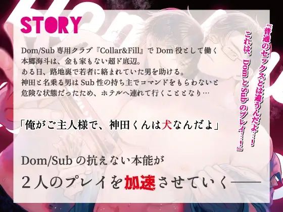 【Dom/sub】いい子だね、神田くん。ド底辺Dom（19）×エリート童貞Sub（28） 〜Dom 本郷海斗 編〜