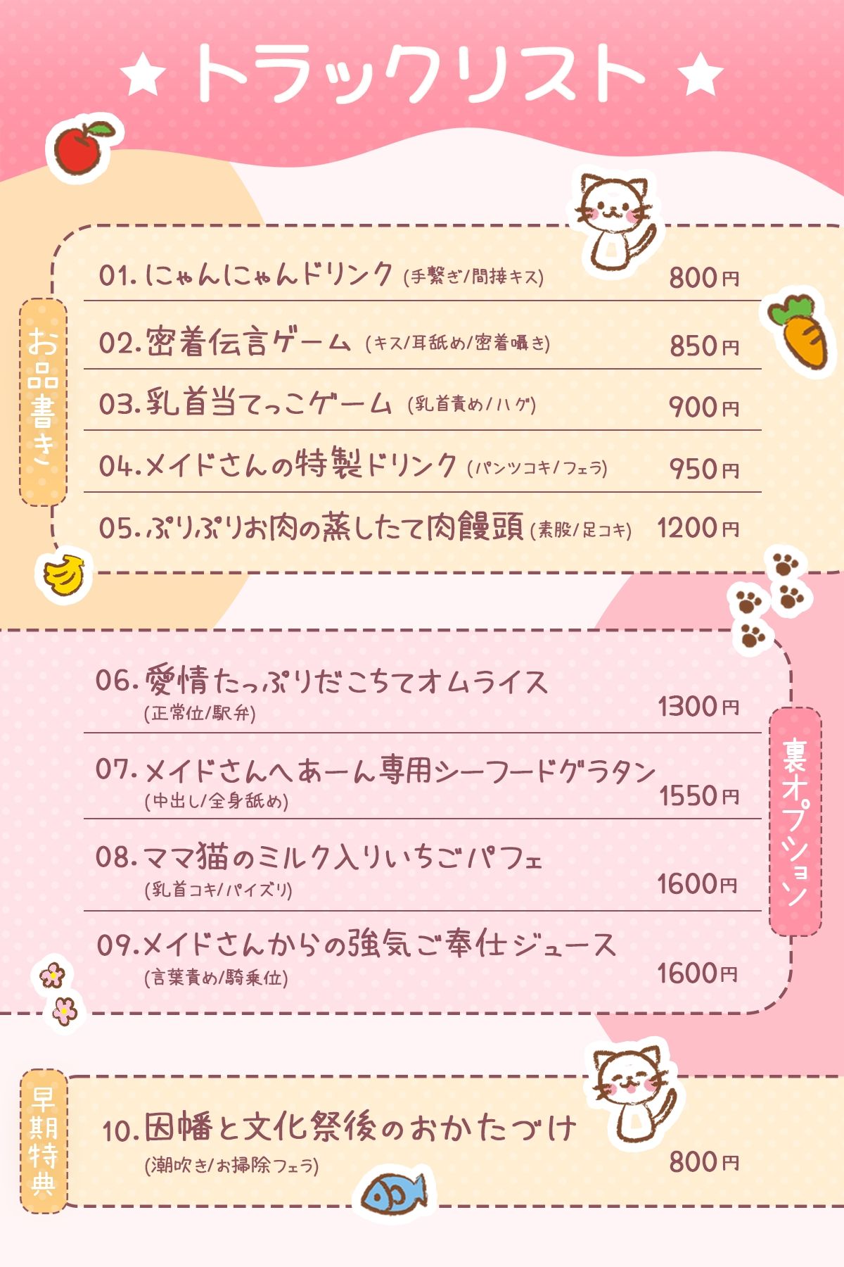 【学祭コンカフェ】真面目委員長の裏オプご奉仕指導にゃん!〜先生へ日頃の感謝を込めて、がんばります!〜