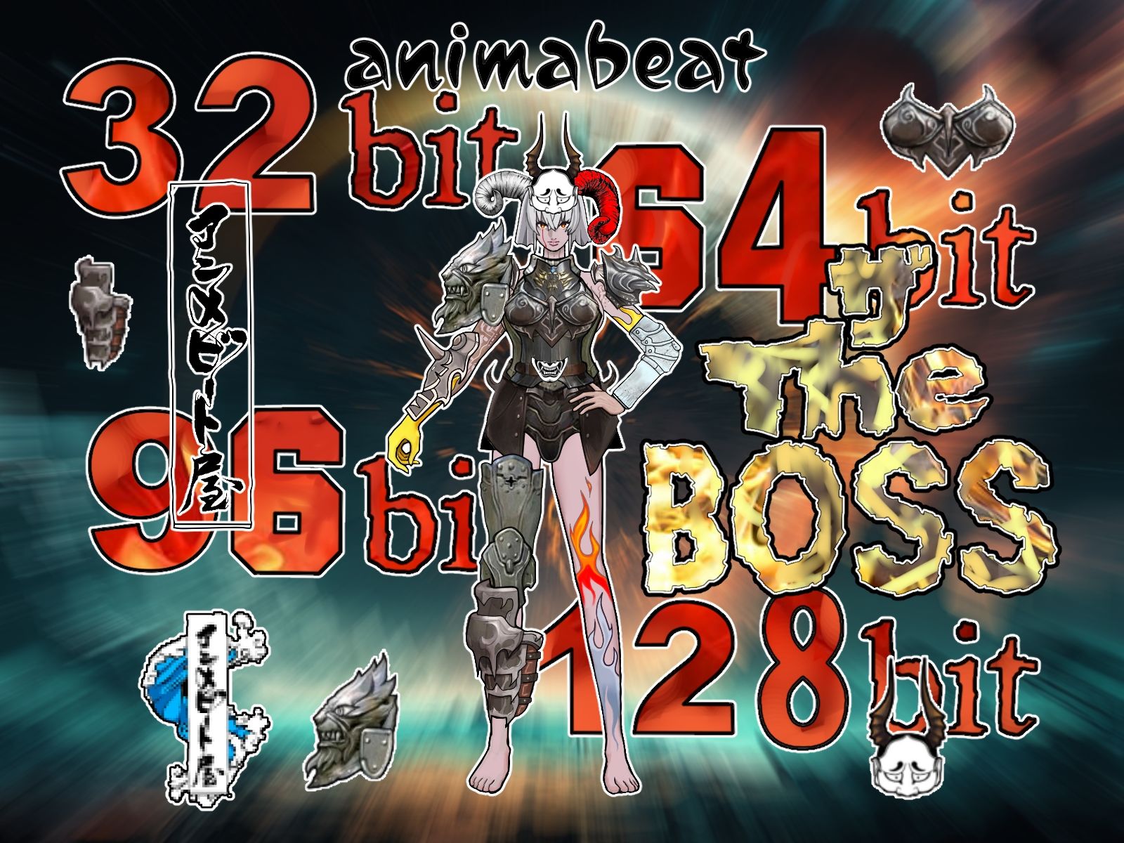 『THEBOSS』イラスト＆ドット絵PNG素材集