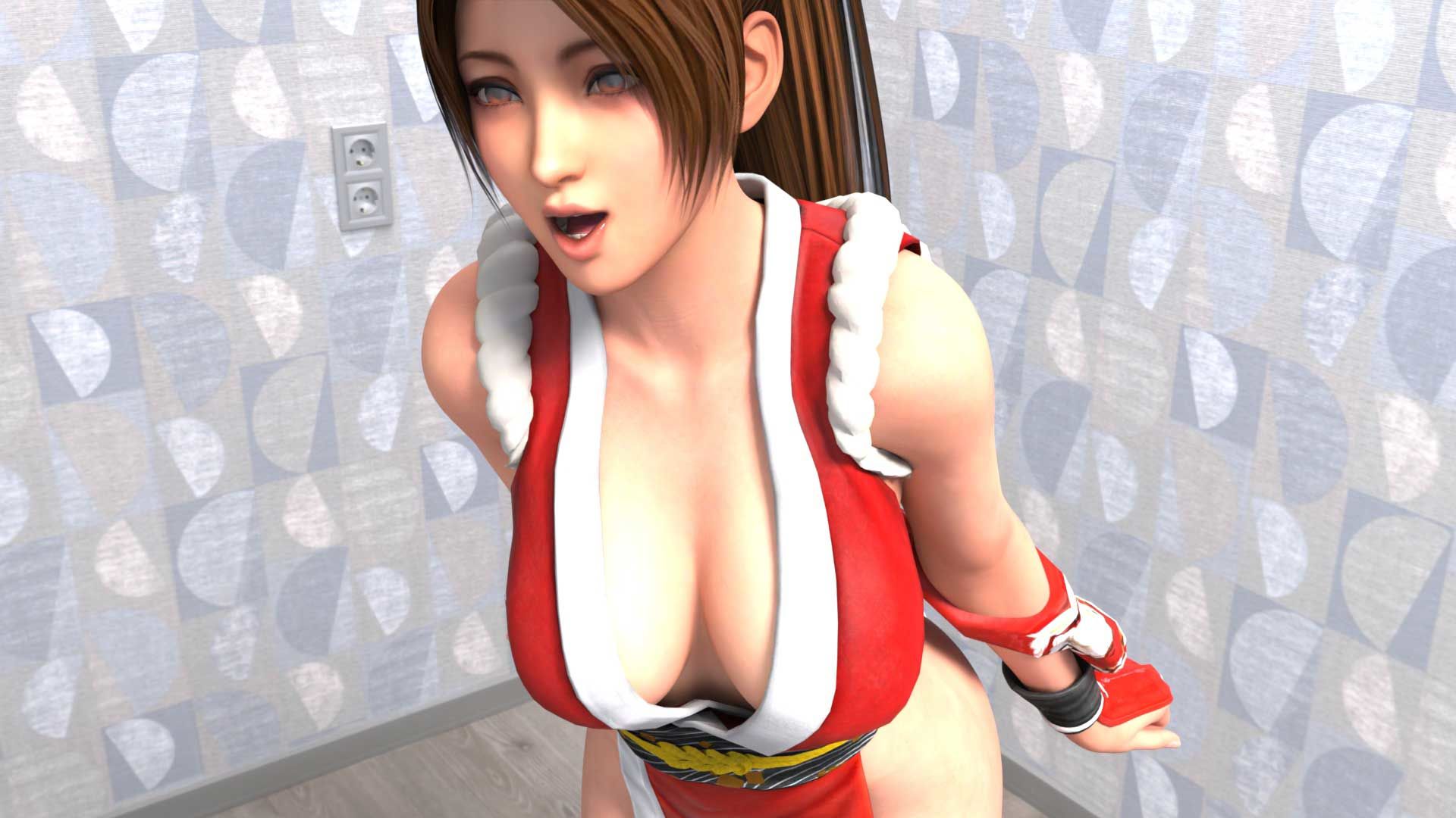 元祖セクシーくノ一『不知火舞』の丸出しおっぱいの乳揺れでヌキまくろう（セルフ・ユサユサ編）