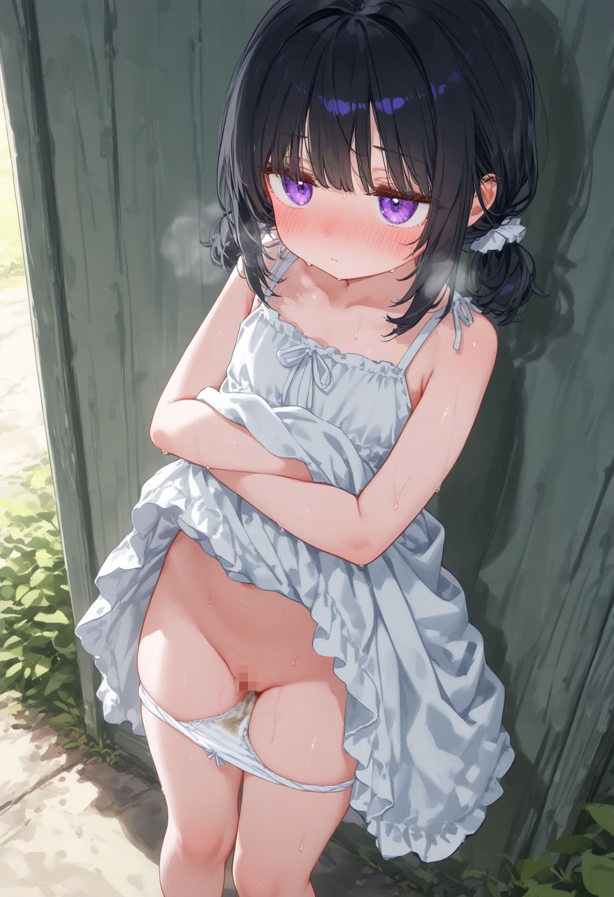 ぬぎかけぱんつとつるつるまんこ2