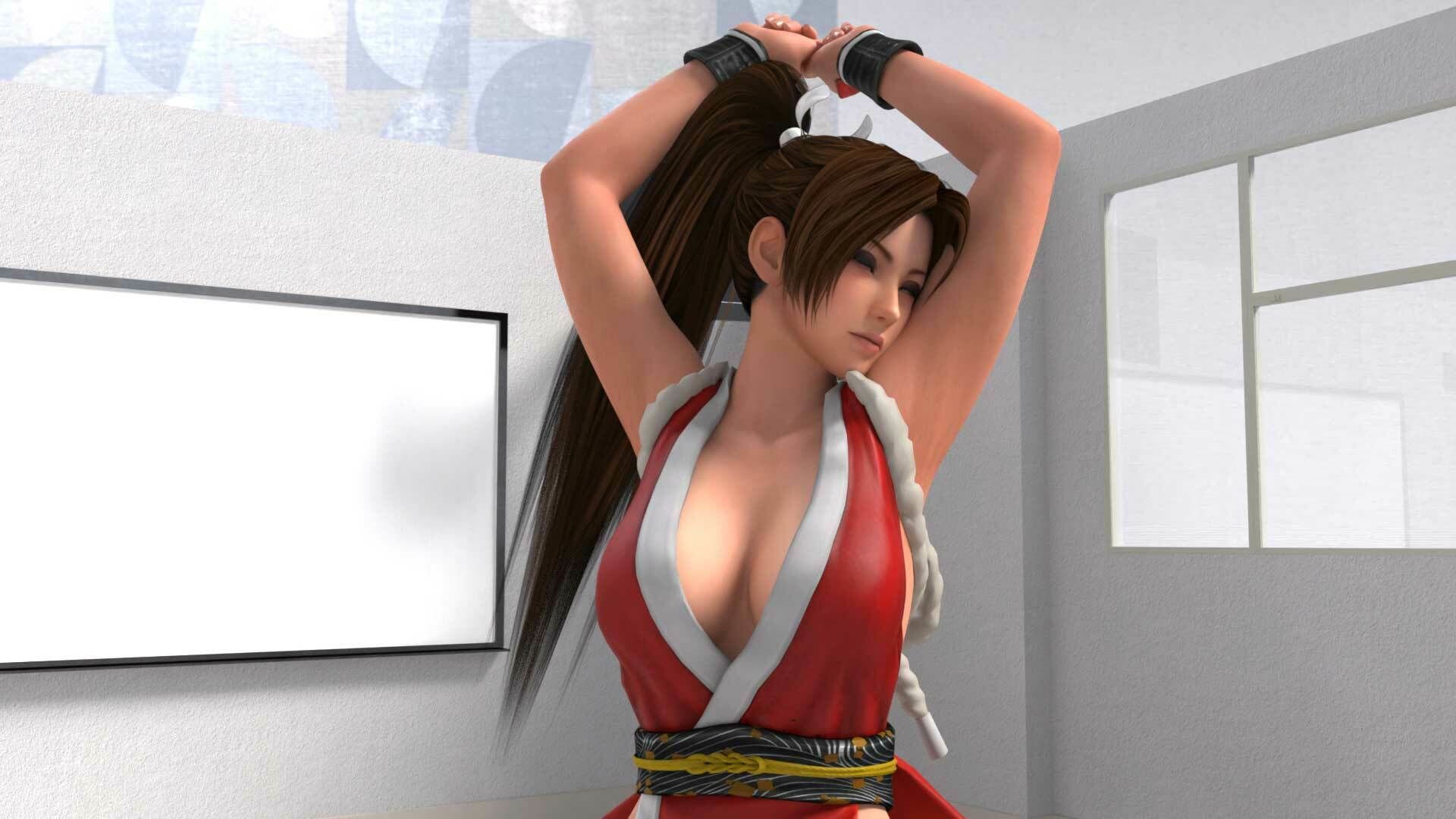 元祖セクシーくノ一『不知火舞』の丸出しおっぱいの乳揺れでヌキまくろう（セルフ・ユサユサ編3）