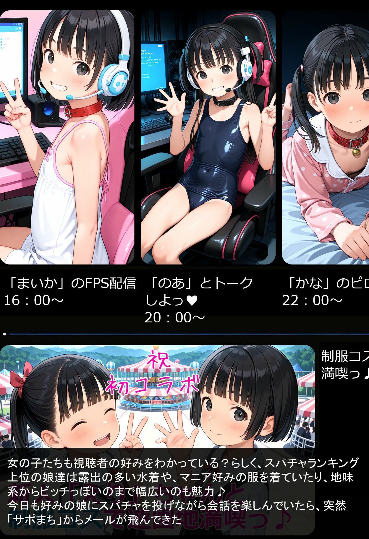 SNS サポまち少女達の淫行記録