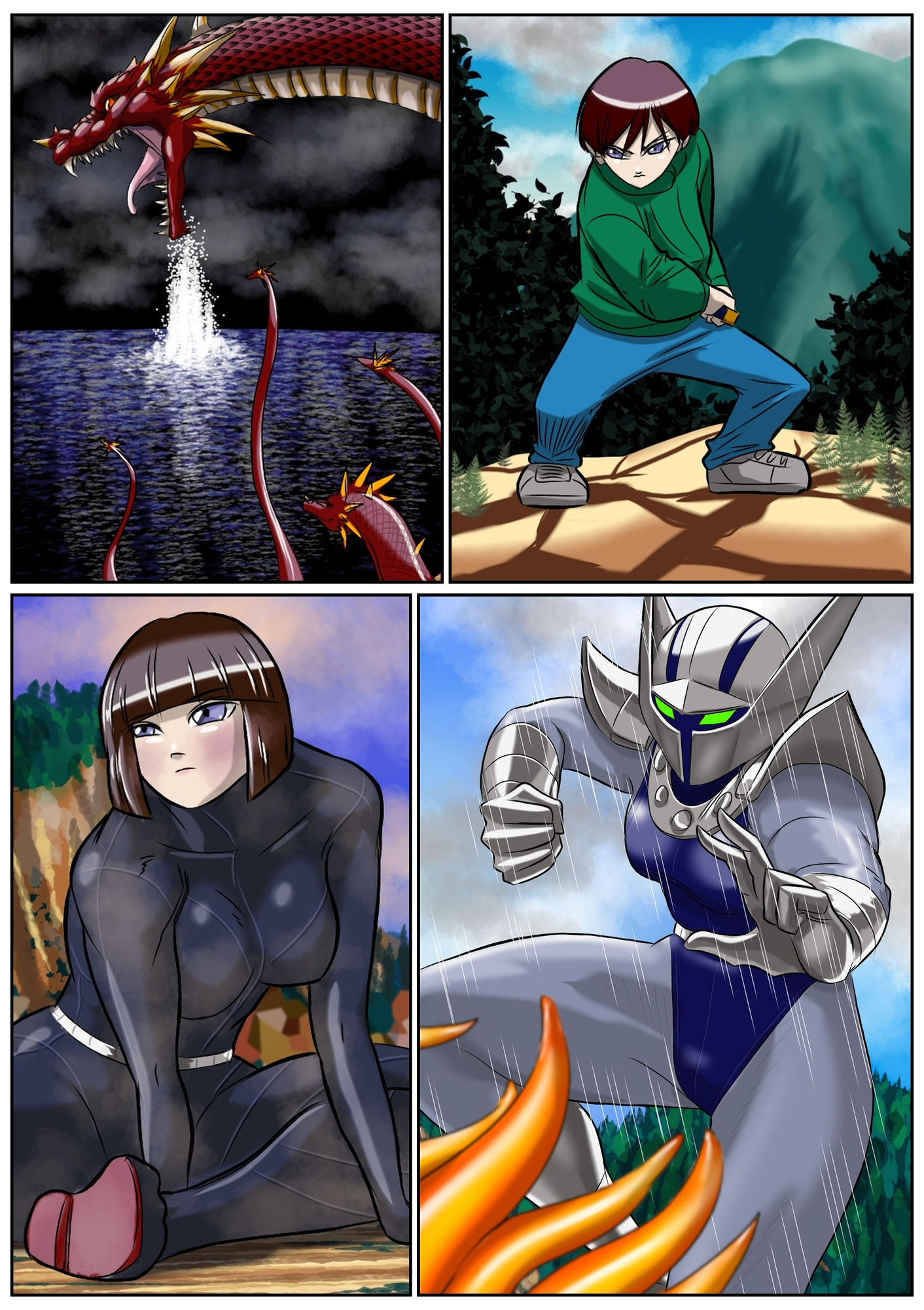 巨大ヒロインピンチ 戦神と剣の少年