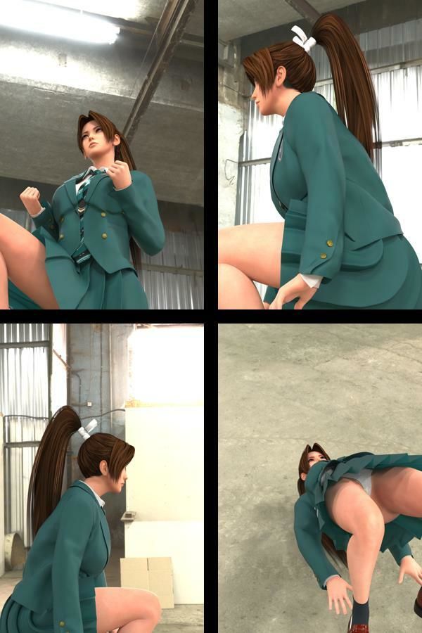 【TD100】元祖セクシー女性格闘家『不知火舞(しらぬいまい)』の学生服写真集SexyNinja-14