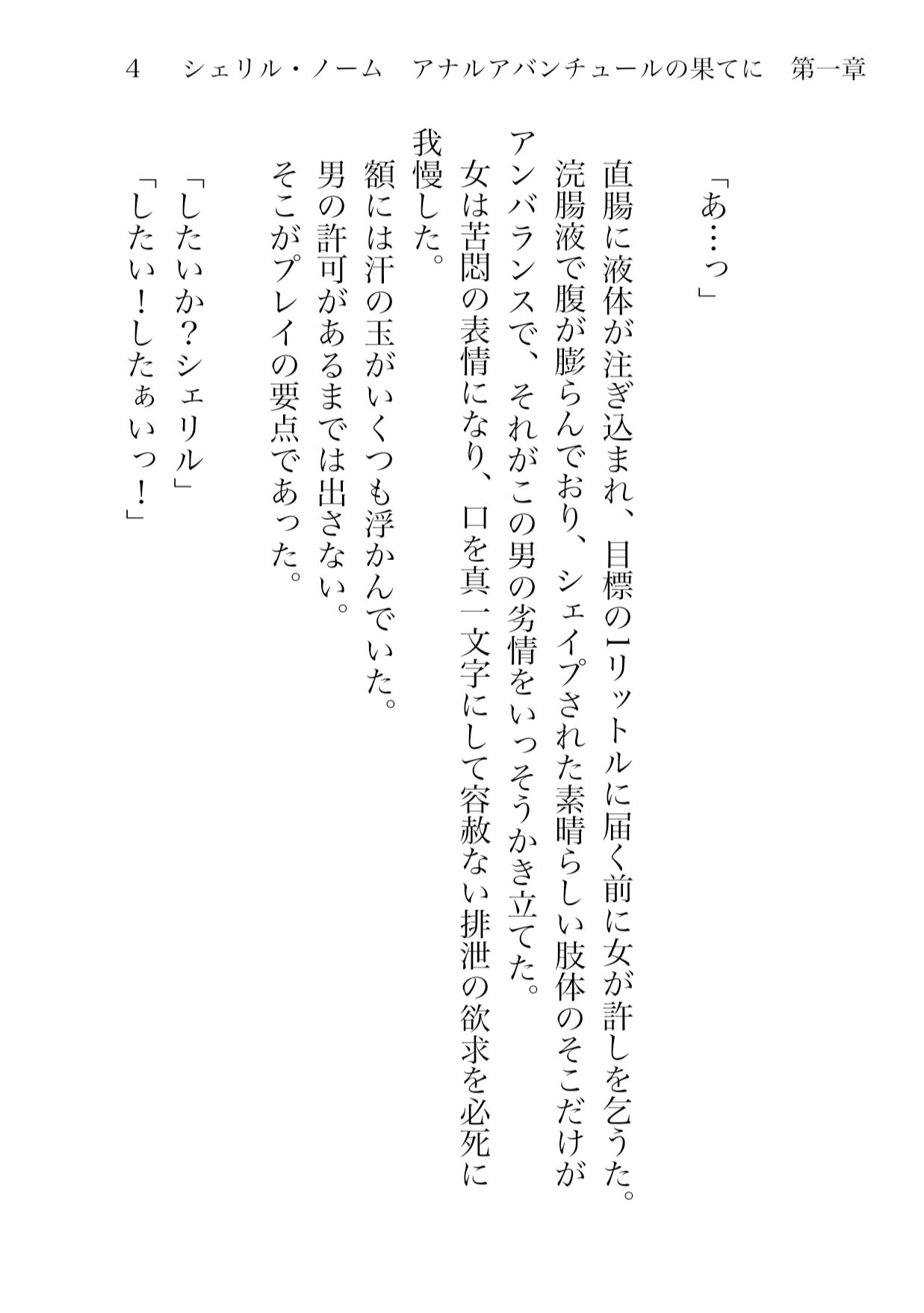 シェリル・ノーム アナルアバンチュールの果て 第一章