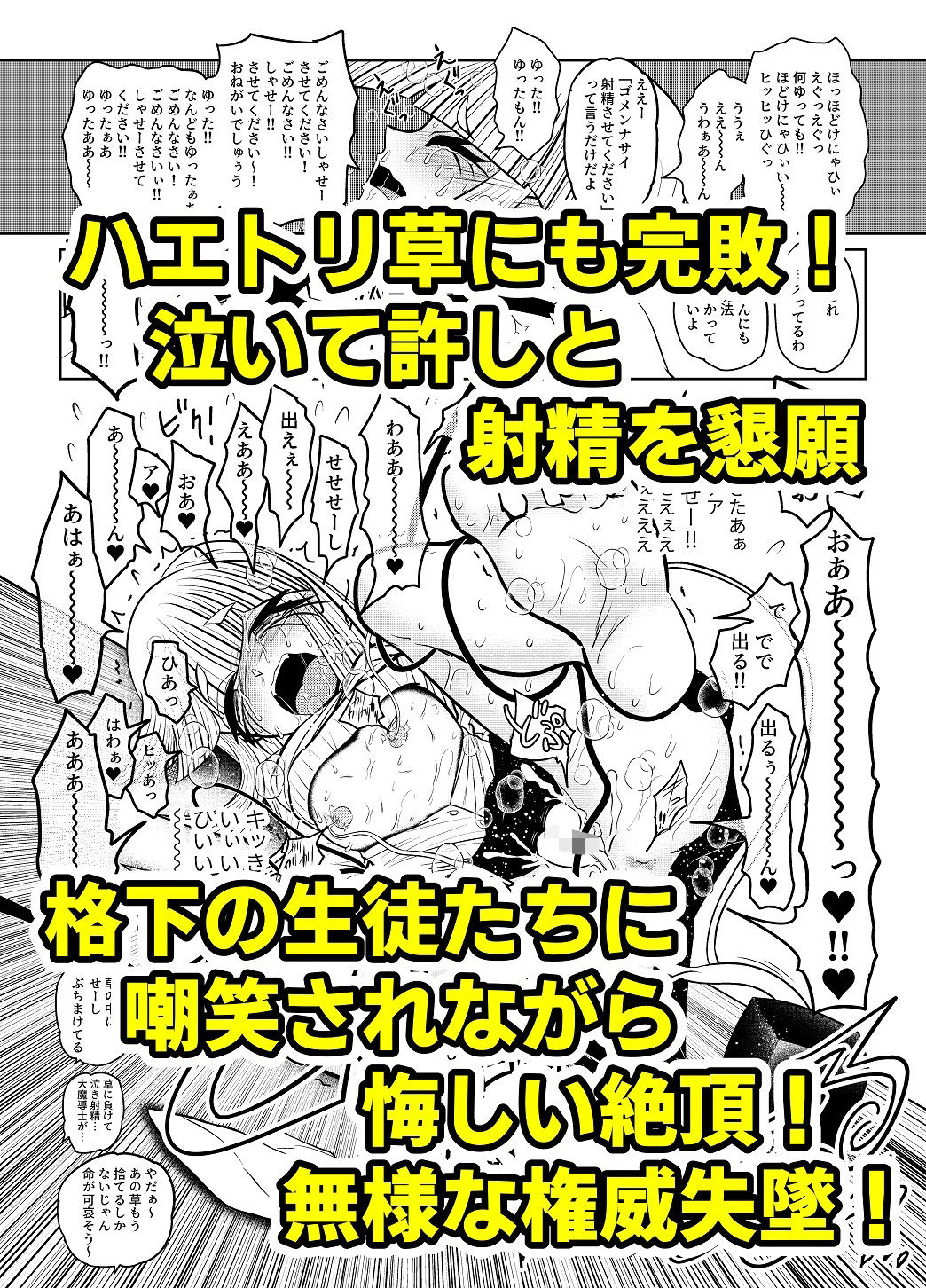 最強魔導士の私が粗ちん生やされて無様敗北 決着ハード