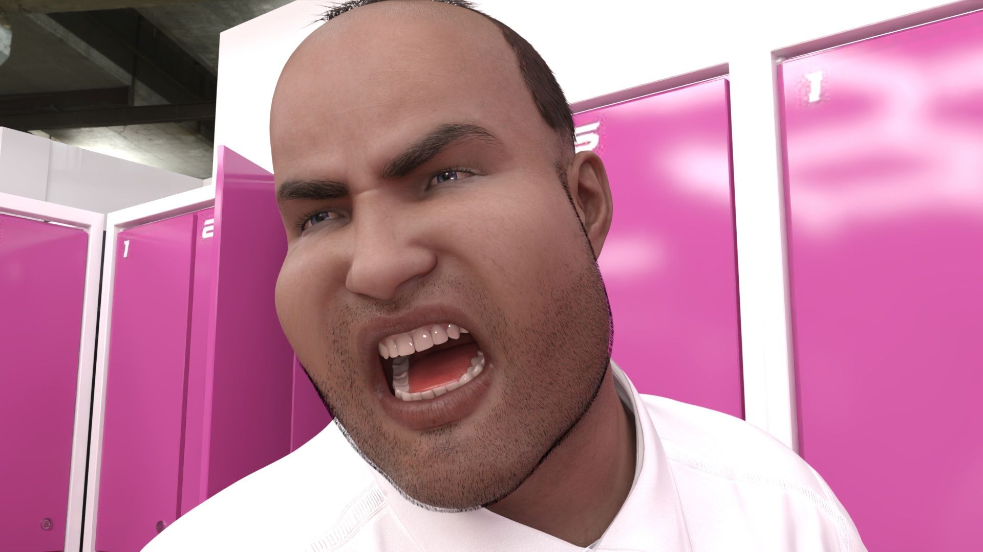 【●100▲100】バレーボール・セリエV選手譚・実業団チーム『トゥーレ・ダイナマイトバスターズ』のエースアタッカー、一ノ瀬廻里に肉体関係を迫る御手洗保守会長の狼藉セクハラ強●の様子(09:上半身ヌードおっぱい丸出し・背面座位)