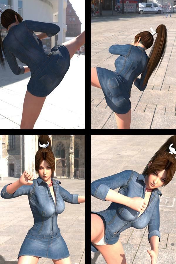 【TD100】元祖セクシー女性格闘家『不知火舞(しらぬいまい)』の学生服写真集SexyNinja-17