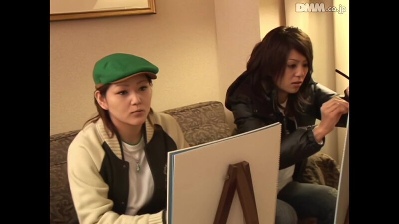 【AIリマスター版】素人ギャルに男優の裸体をデッサンして下さい。