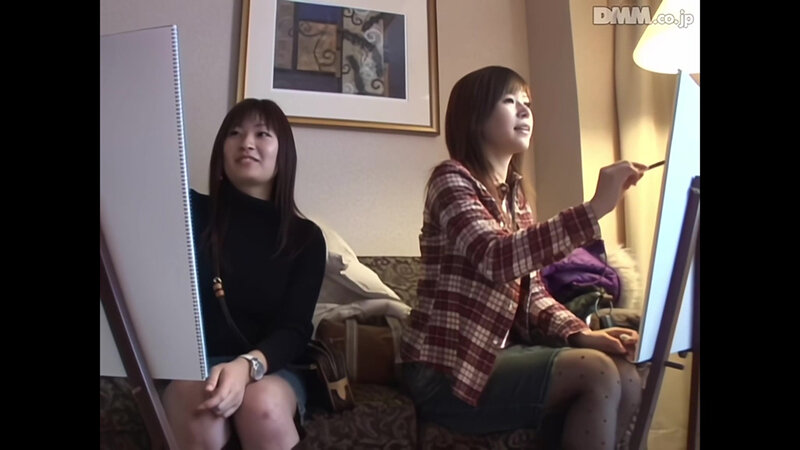 【AIリマスター版】素人ギャルに男優の裸体をデッサンして下さい。