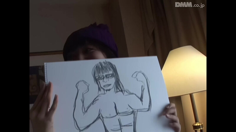 【AIリマスター版】素人ギャルに男優の裸体をデッサンして下さい。