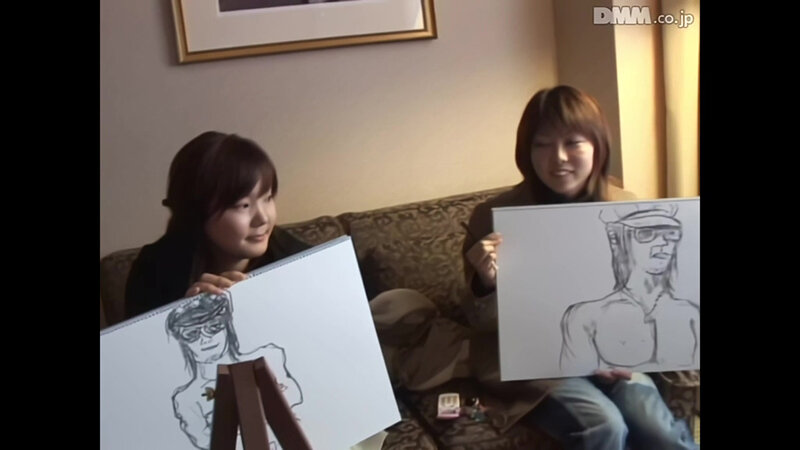 【AIリマスター版】素人ギャルに男優の裸体をデッサンして下さい。