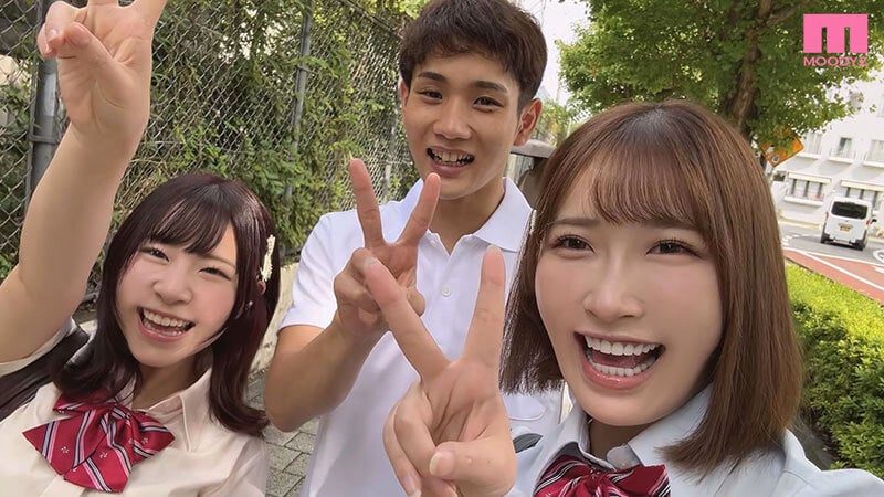 修学旅行中ボクの勃起ビーチクに気づいた陽キャ女子に囲まれ挟まれず~っと乳首をこねこね!くりくり!さすさす!ぎゅいん!同時責め射精され続けた1泊2日 美園和花 沙月恵奈