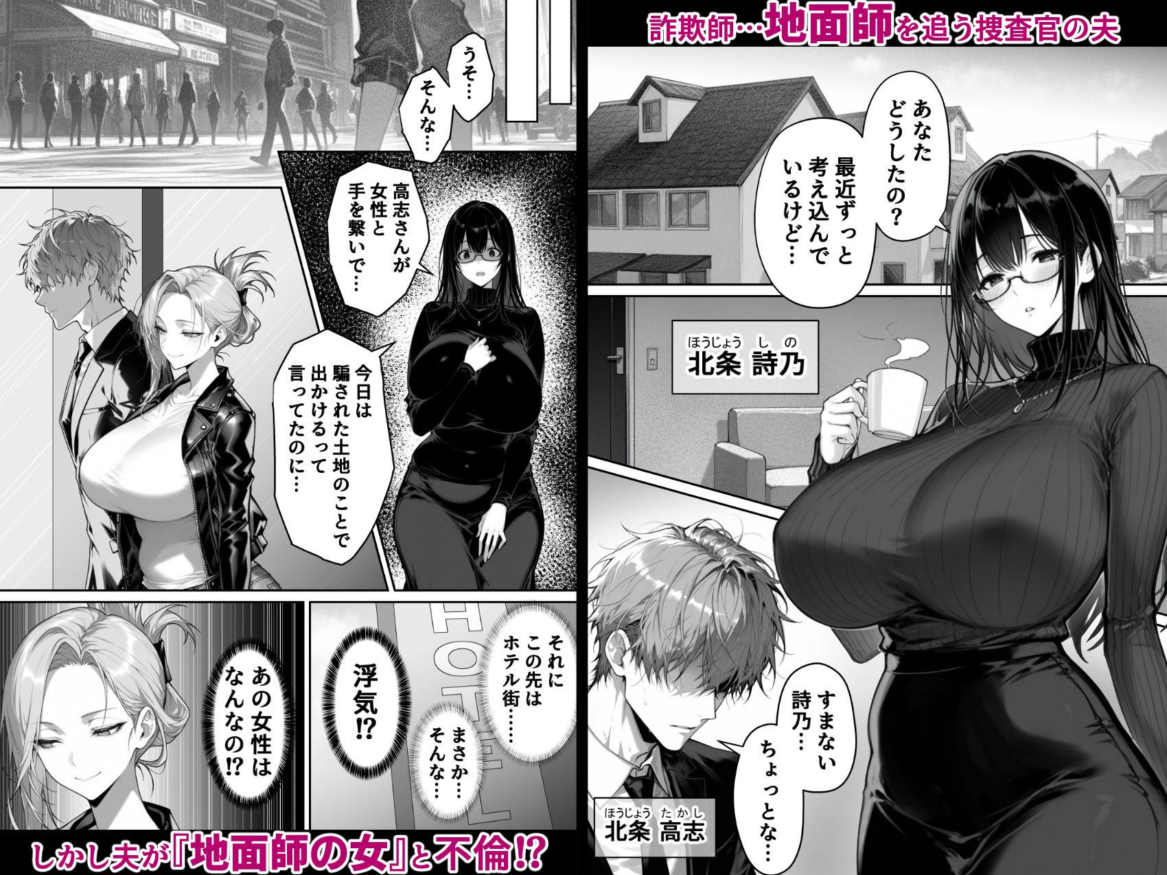 地面師の堕とし穴〜捜査官の人妻は寝取られ奪われる