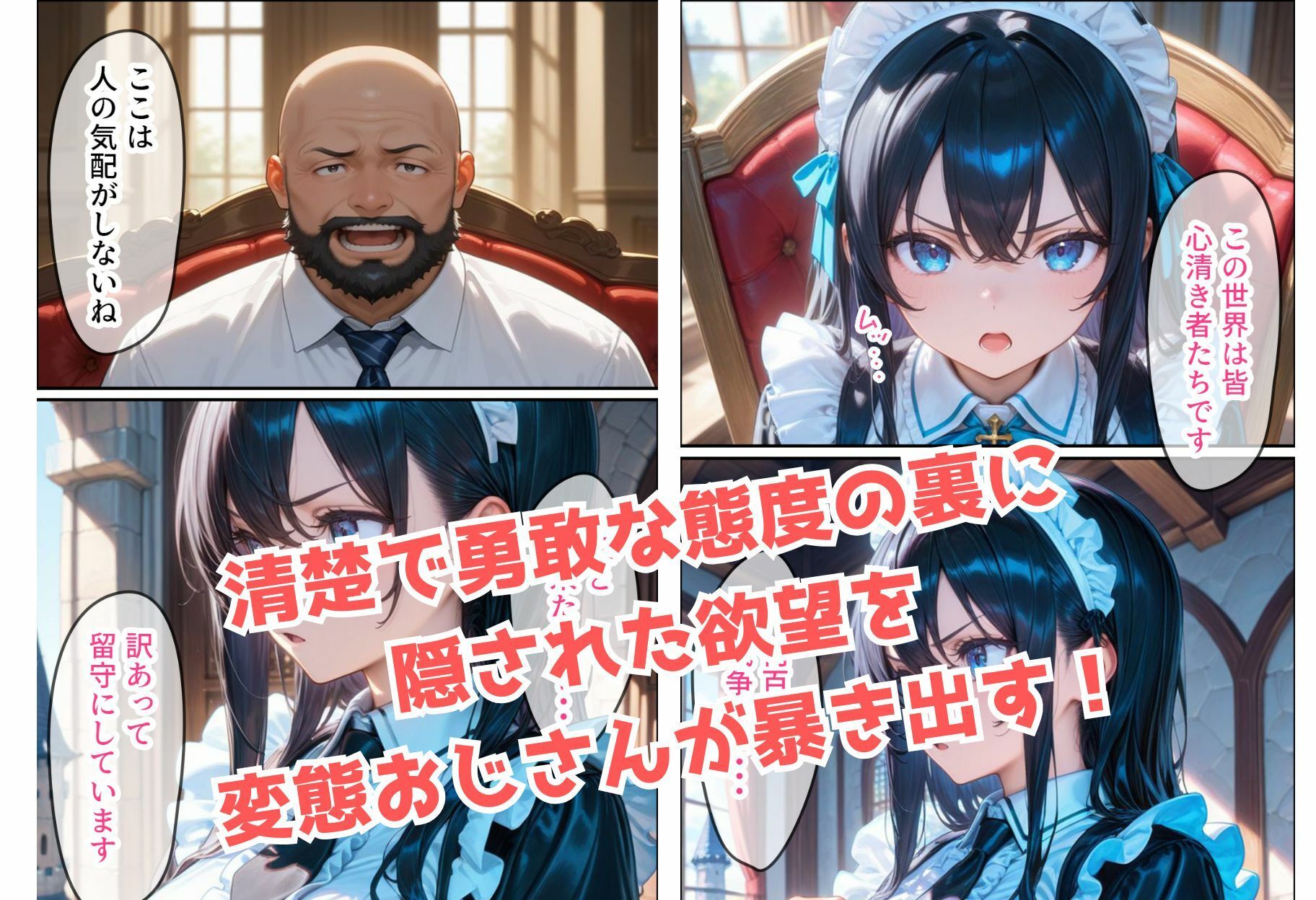 純粋なメイドちゃんがチン棒に服従した件【全Pセリフあり】