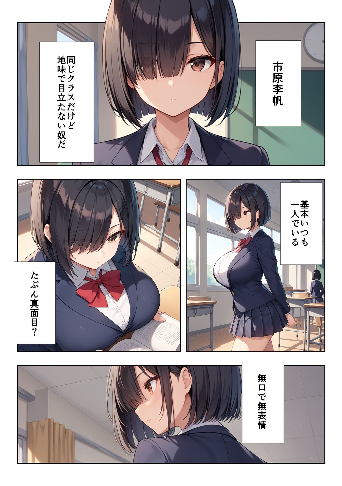 地味巨乳ちゃんの秘密の趣味