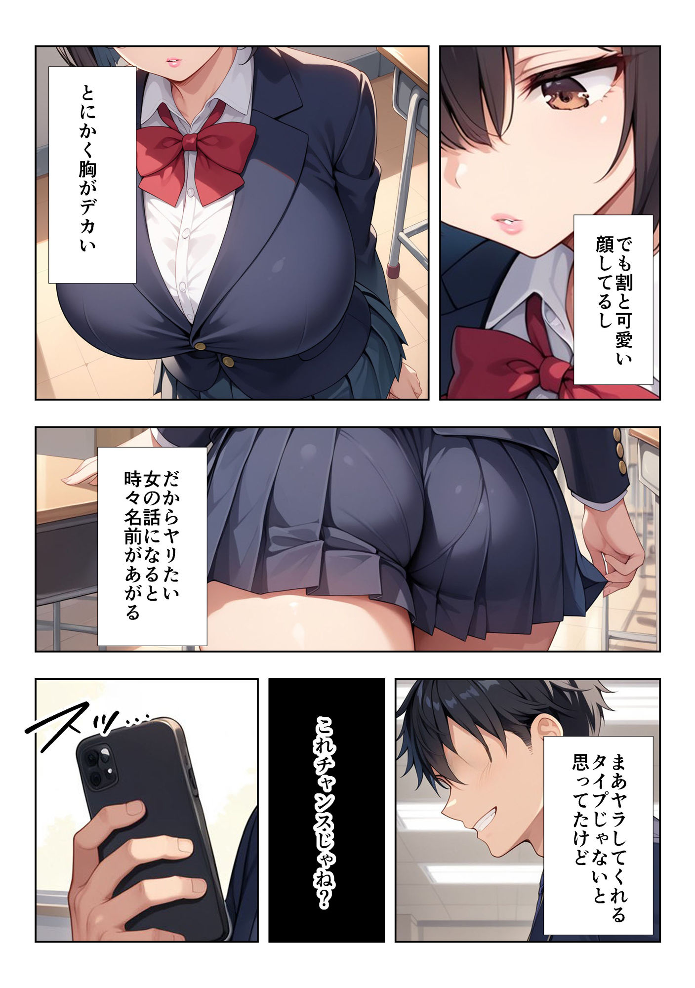 地味巨乳ちゃんの秘密の趣味