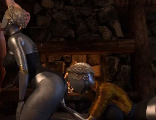 【フェチの権化】全身ラバーの双子のアトミックハートと3P動画【総集編】