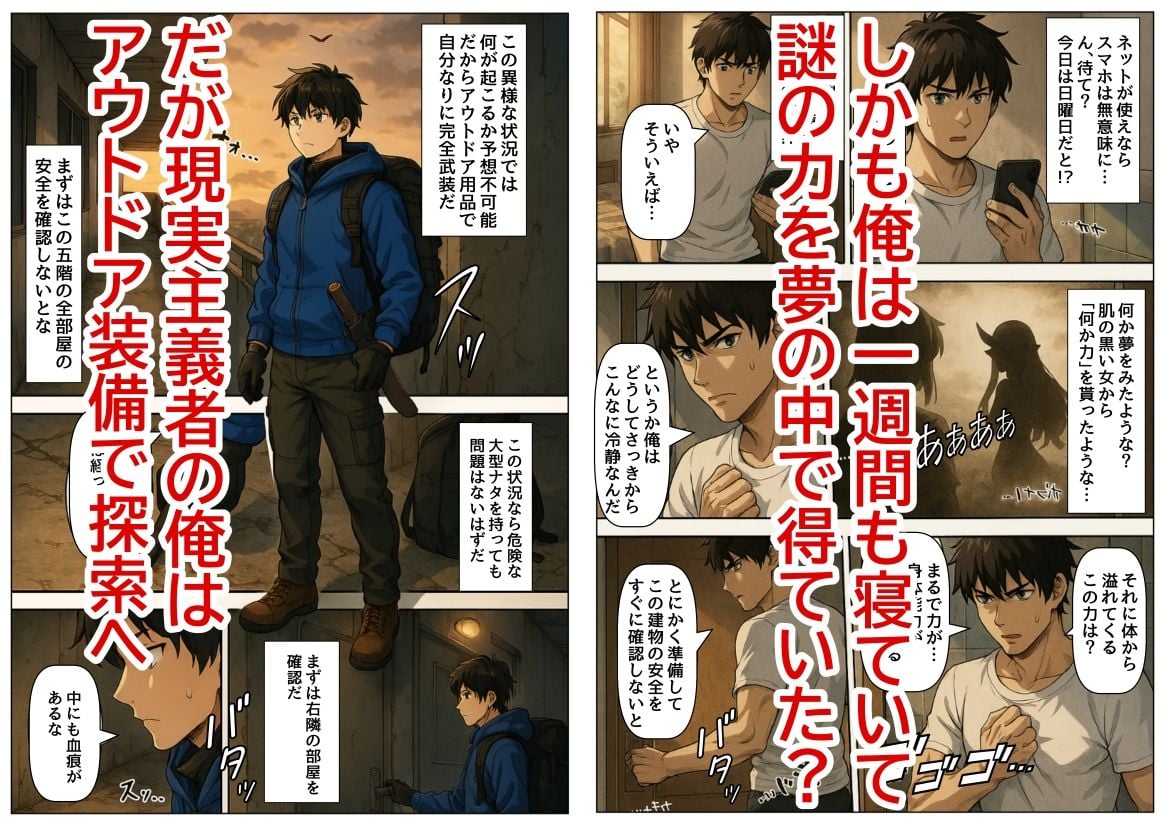 モンスターだらけの崩壊世界になったけど、俺だけ【チート付与能力】で自由気ままにサバイバルしていく《第1話》