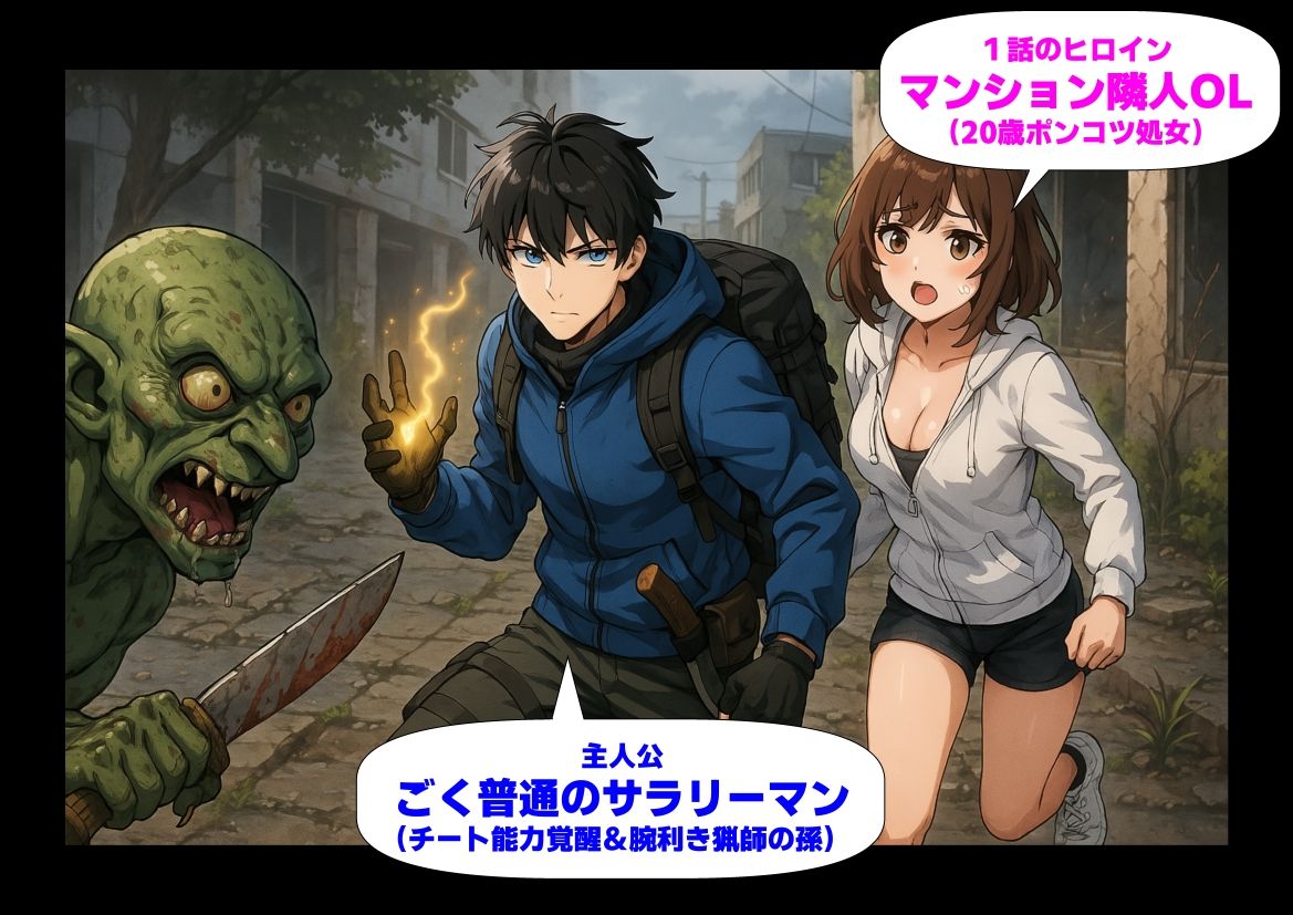 モンスターだらけの崩壊世界になったけど、俺だけ【チート付与能力】で自由気ままにサバイバルしていく《第1話》