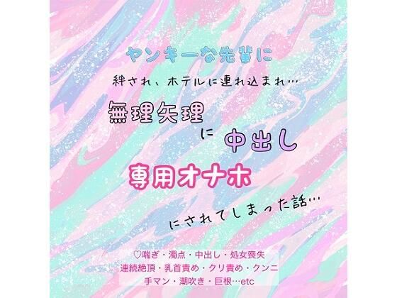 ヤンキーな先輩に、絆され、ホテルに連れ込まれ、無理矢理に中出し、専用オナホにされてしまった話…
