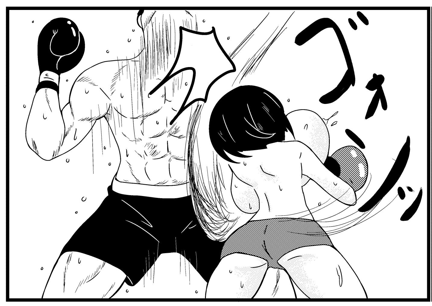 超乳ボクサートップレスボクシングに挑戦!!