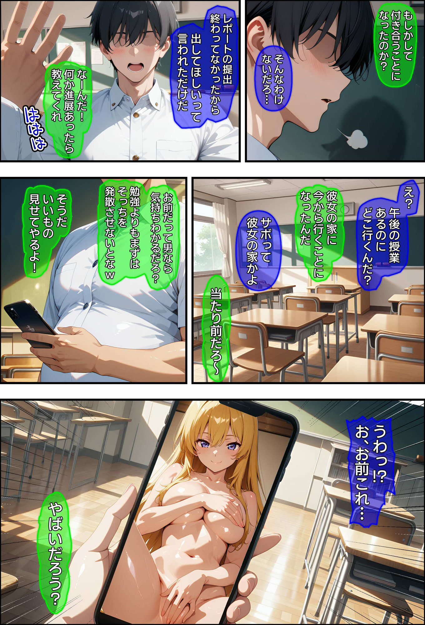 【漫画】処女の陰キャJ〇を壊した日