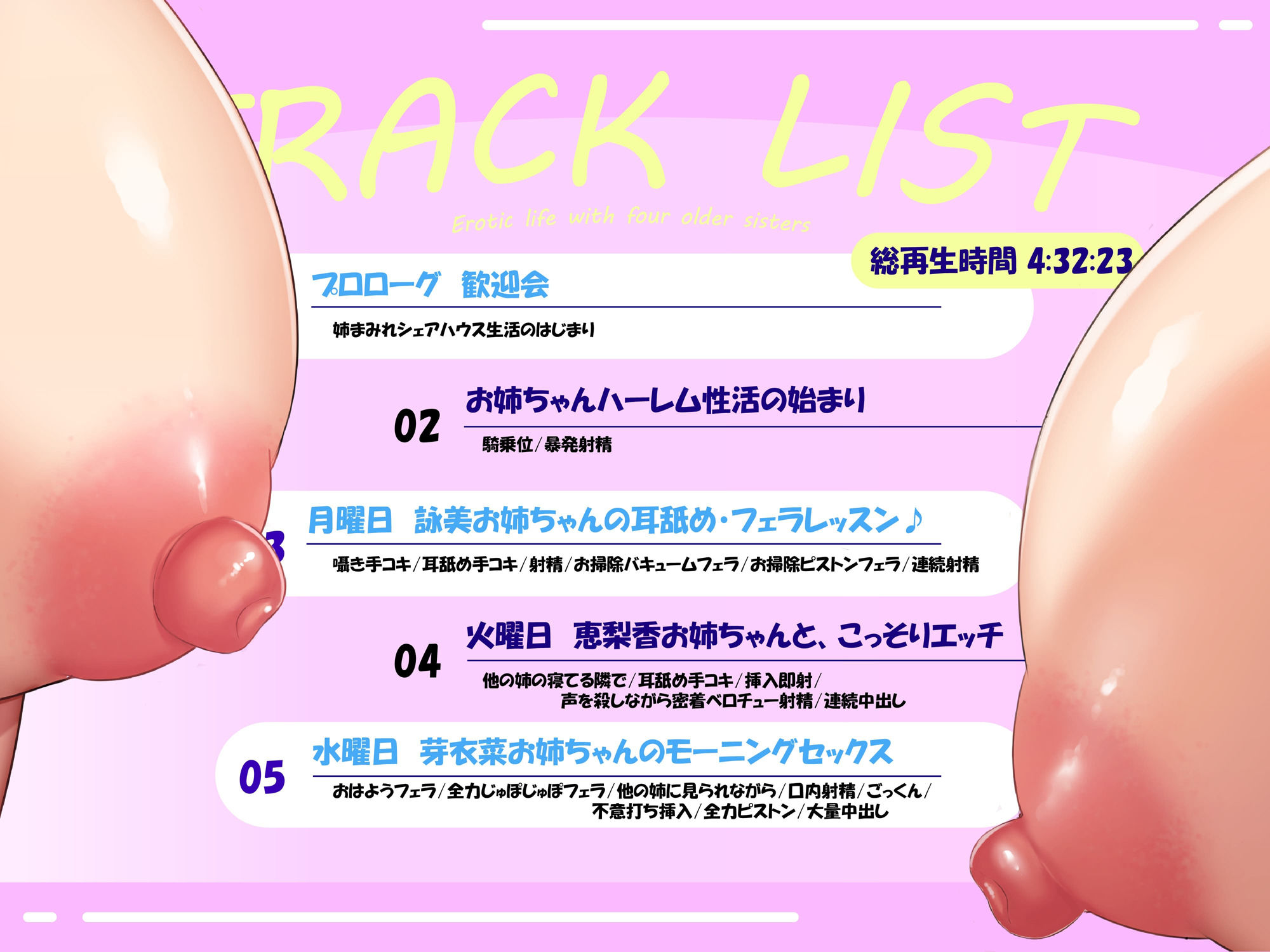 あねまみれ。〜4人のお姉ちゃんといつでもどこでもお〇んぽ抜き抜きハーレムシェアハウス♪〜