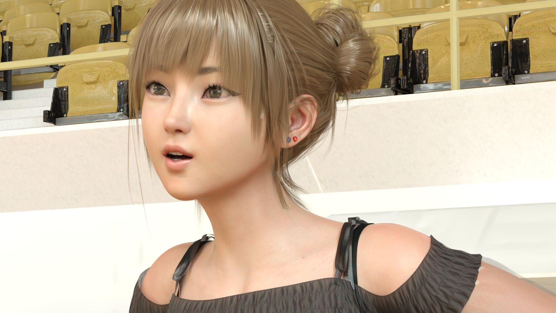 【▲100】生徒会長 一ノ瀬廻里・朝の全校演説後の準備運動『珍粕体操(ちんかすたいそう)』 Vol.004(PV04:サテン地ド派手ゼブラ柄パンティ編)