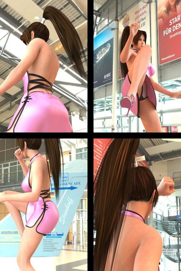 【TD100】元祖セクシー女性格闘家『不知火舞(しらぬいまい)』の学生服写真集SexyNinja-21