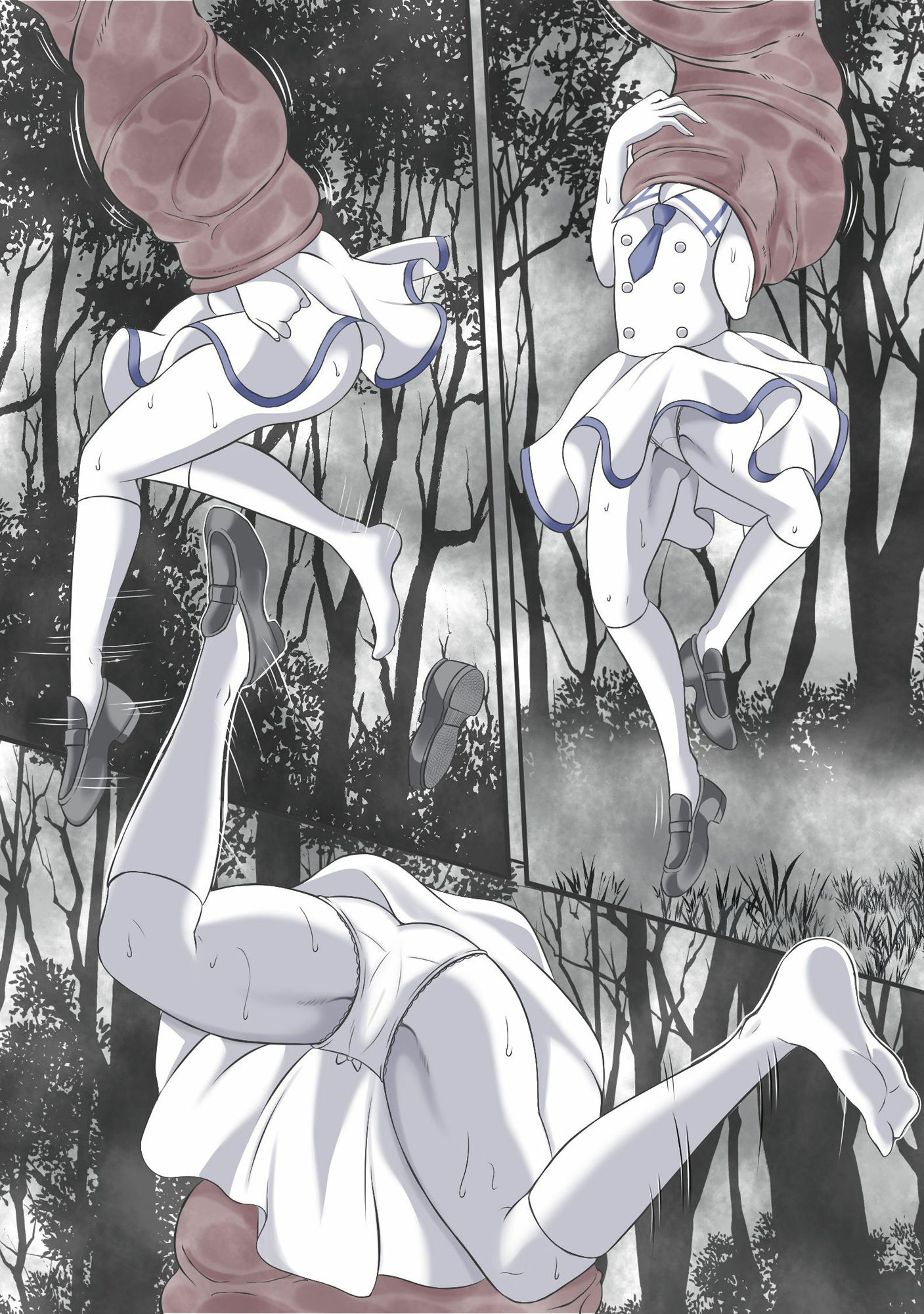 淫獣に口から卵を植え付けられ丸呑みにされる香風●乃（チノちゃん）