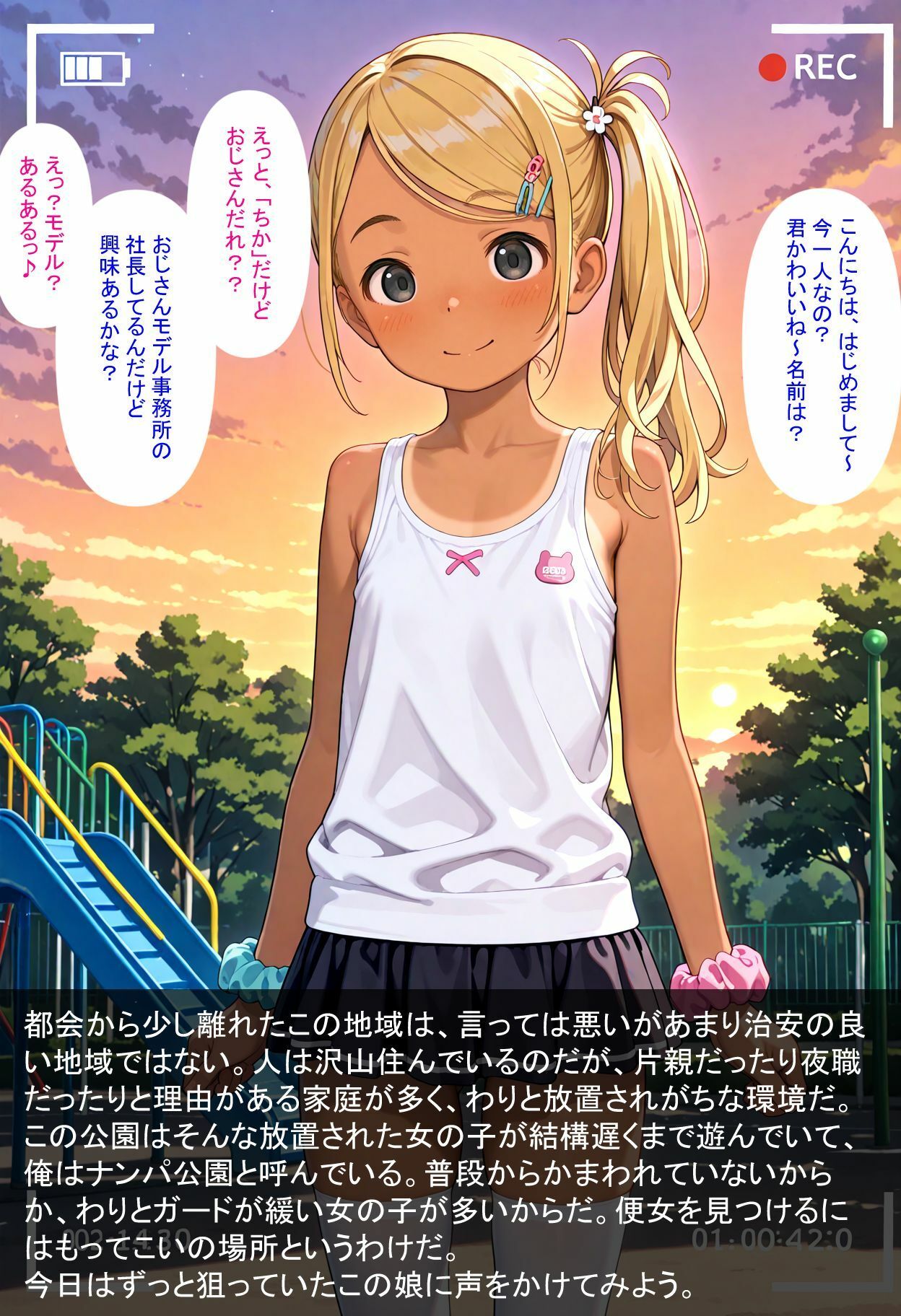 ミニスカお便女パーク2--純粋天使の地下ビ撮影