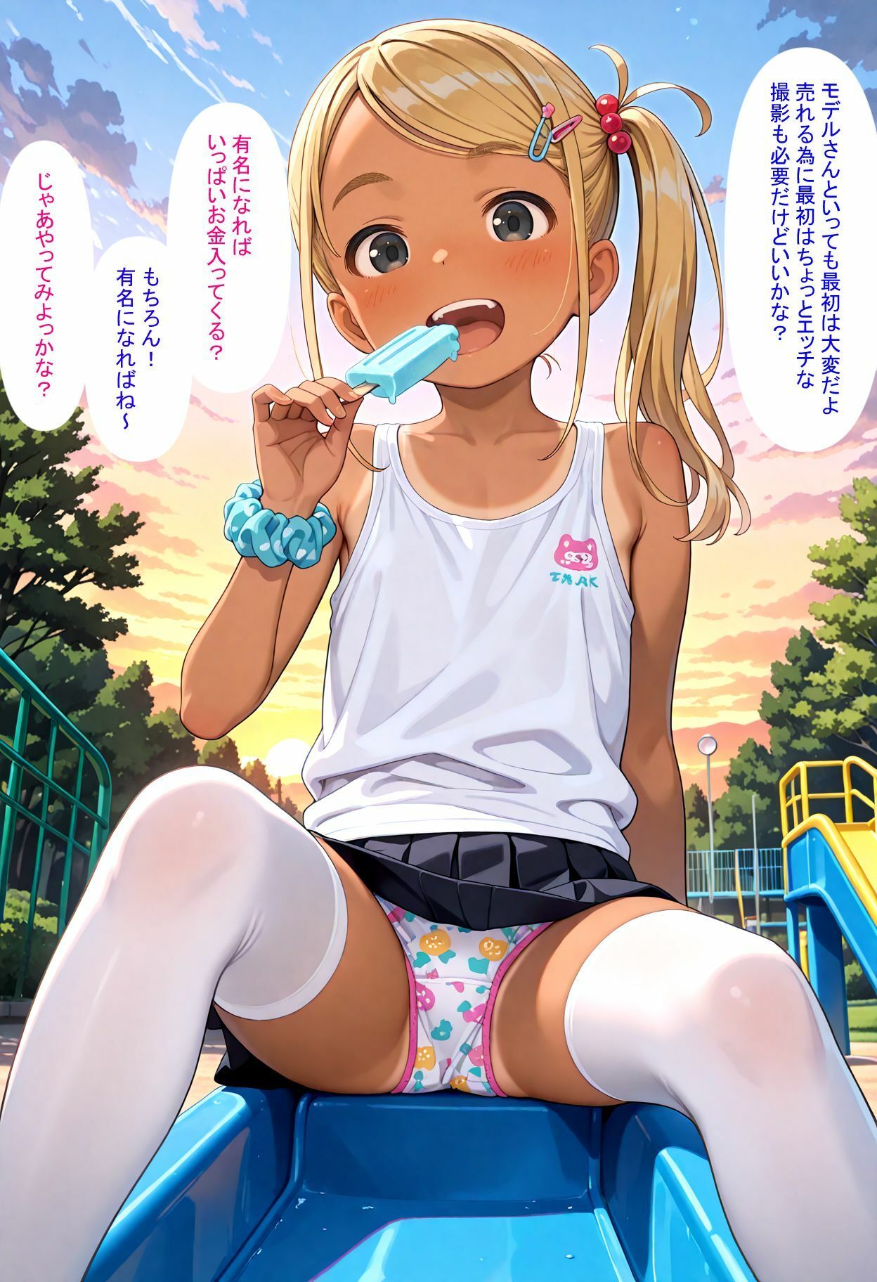 ミニスカお便女パーク2--純粋天使の地下ビ撮影