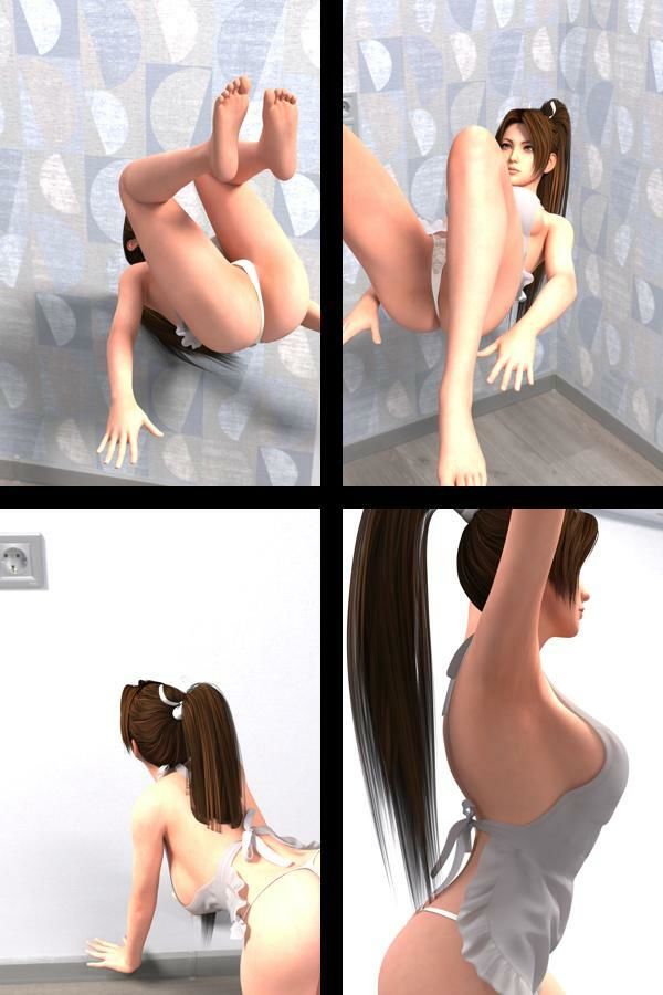 【TD100】元祖セクシー女性格闘家『不知火舞(しらぬいまい)』の学生服写真集SexyNinja-26