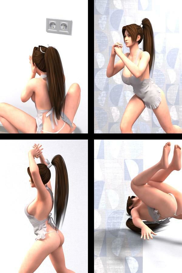 【TD100】元祖セクシー女性格闘家『不知火舞(しらぬいまい)』の学生服写真集SexyNinja-26