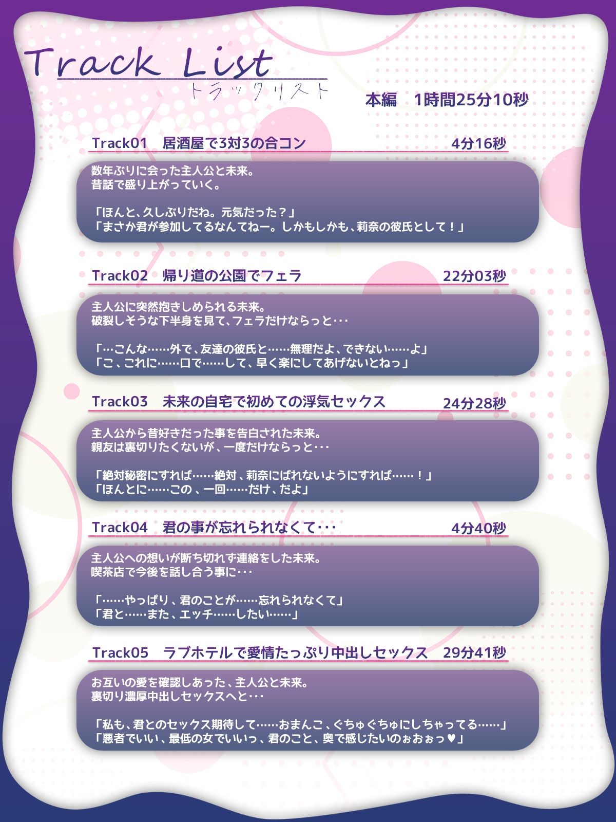 ？GW期間限定特典 音声トラック＋最高画質イラストプレゼント？彼女がいない間に、飲み会で偶然出会った初恋相手と裏切り中出しセックスした話。【逆NTR】