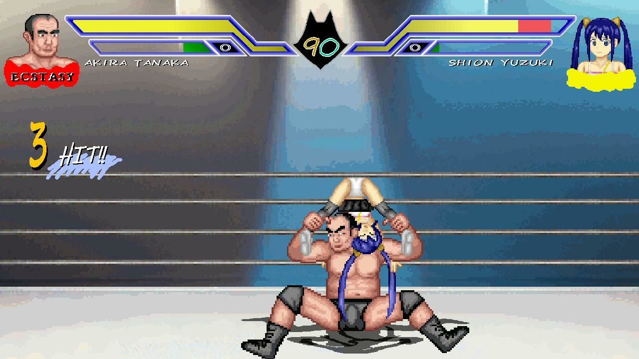 アイドルとオッサンのエッチなプロレス