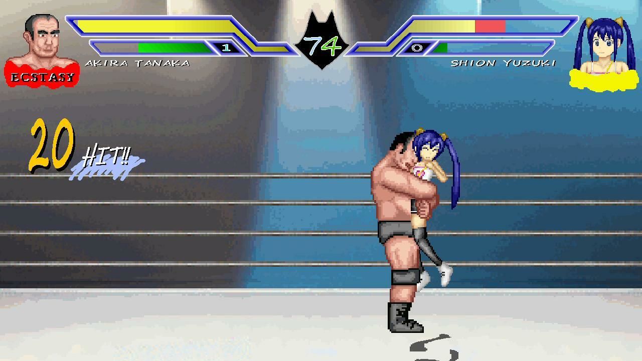 アイドルとオッサンのエッチなプロレス