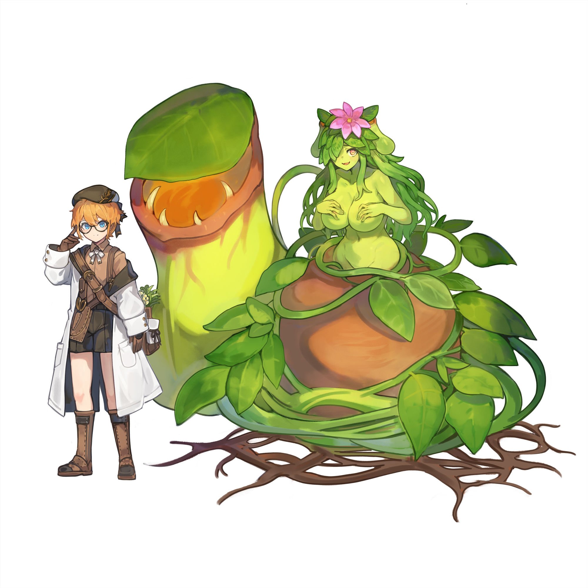 モンスター娘に襲われるASMR〜アルラウネのラウニカ編〜【ルート分岐あり】